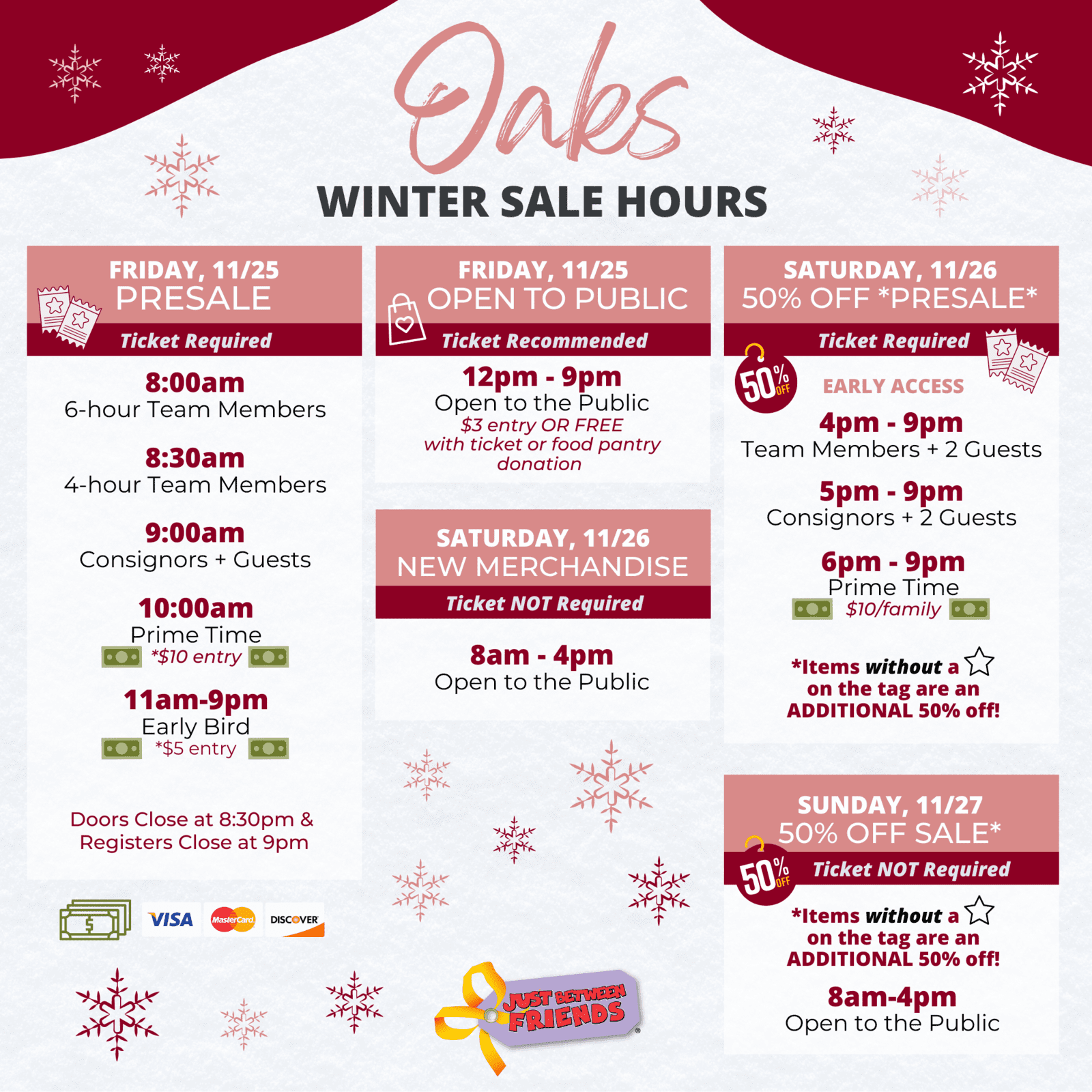 JBF Oaks Western Mainline WAYS TO SHOP