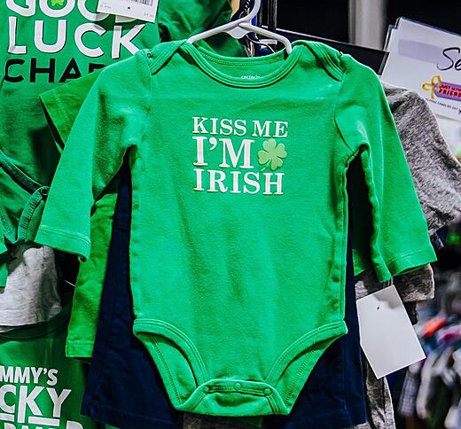 "Kiss Me, I'm Irish" Green Onesie